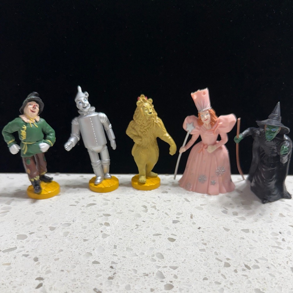 Loew's REN Ted Turner Wizard of Oz PVC Figurine Set  Wicked Vintage 1988 5pc 4in
